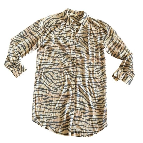 Spell and the Gypsy Collective Women's Sz XS Banksia Shirt Dress Animale Print - Picture 8 of 8